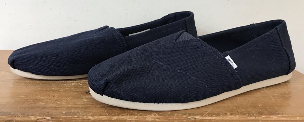 Toms Alpargata Heritage Canvas Navy Blue Classic Womend Flats Comfort Shoes 10